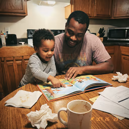 A parent at home