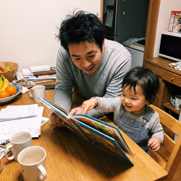 A parent at home