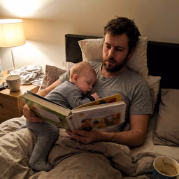 A parent at home