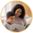 A parent at home