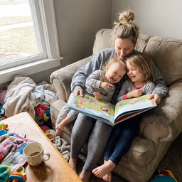 A parent at home